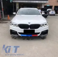 Спойлер за Предна Броня , подходящ за BMW 5 Series G30 G31 Лимузина Touring (2017-up) M5 Дизайн Piano Black-image-6047912