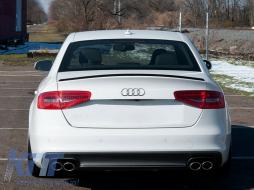 Спойлер за багажник подходящ за Audi A4 B8 Sedan (2008-2015) Piano Black-image-6049166