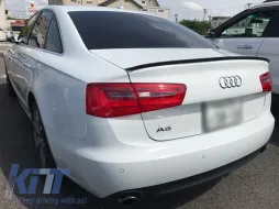 Спойлер за багажник подходящ за Audi A6 C7 4G 4 врати (2011-2018) Piano Black-image-6049052