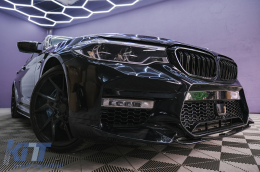 Предни калници подходящи за BMW 5 Series G30 G31 G38 (2017-) Лимузина Touring Черен M5 Дизайн-image-6094280