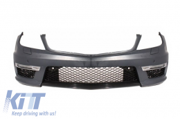 Комплект за каросерия, подходящ за MERCEDES C-Class W204 Facelift C63 T-Modell S204 Комби Estate с Предна Решетка GT-R Panamericana Дизайн Chrom-image-6046716