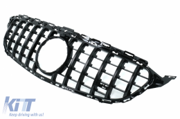 Предна Броня с Предна Решетка GT-R Изглед подходящ за Mercedes C-Class W205 S205 C205 A205 (2014-2018) Лимузина T-Model Купе Cabriolet C63 Дизайн-image-6048232