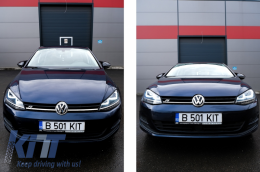 Калъфи за огледала подходящи за VW Golf VII 7 & 7.5 (2013-UP) Touran II (2015-2016) Golf Alltrack (2014-2017) Piano Black-image-6056660