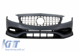 Боди комплект с Решетка подходящ за Mercedes A-Class W176 (2012-2018) Facelift A45 Дизайн-image-6049625