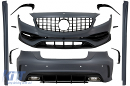 image-21-Пълен комплект за каросерия с Решетка , подходящ за Mercedes A-Class W176 (2012-2018) Facelift A45 Дизайн