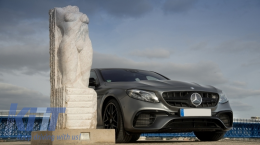 Боди комплект, подходящ за Mercedes E-Class W213 (2016-2019) E63 Дизайн с Накрайници за ауспух Черен-image-6054616