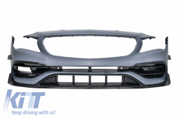 Пълен комплект за каросерия, подходящ за Mercedes CLA W117 C117 (2013-2018) Facelift CLA45 Дизайн Предна Решетка Хром-image-6050296