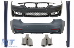 image-68-Комплект за каросерия, подходящ за BMW 3 Series F30 Non LCI & LCI (2011-2018) със Прагове и Накрайници за ауспух M3 Sport EVO Дизайн