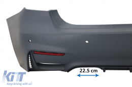 Комплект за каросерия, подходящ за BMW 3 Series F30 Non LCI & LCI (2011-2018) със Прагове и Накрайници за ауспух M3 Sport EVO Дизайн-image-6051804