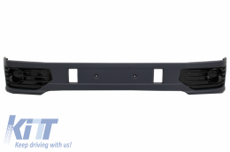 Добавка Спойлер на Предна Броня с LED DRL, подходящ за VW Transporter Multivan Caravelle T5 T5.1 Facelift (2010-2015) и Sportline Дизайн на Предна Решетка без емблема-image-6051931