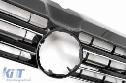 Добавка Спойлер на Предна Броня с LED DRL, подходящ за VW Transporter Multivan Caravelle T5 T5.1 Facelift (2010-2015) и Sportline Дизайн на Предна Решетка без емблема-image-6051938