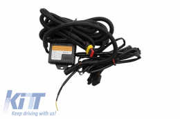 Добавка Спойлер на Предна Броня с LED DRL, подходящ за VW Transporter Multivan Caravelle T5 T5.1 Facelift (2010-2015) и Sportline Дизайн на Предна Решетка без емблема-image-6051944
