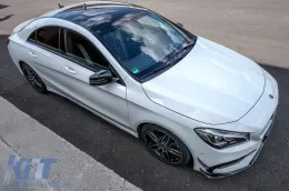 Предна Броня Сплитери Перки Aero Conversion Kit подходящ за Mercedes CLA W117 Facelift (2016-2018) CLA45 Дизайн Canards Piano Black-image-6072930
