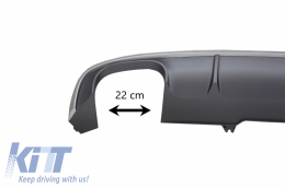 Дифузьор на Задна Броня , подходящ за Audi A4 B9 8W Sedan/ Avant (2016-2018) S4 Дизайн For S-line-image-6055150