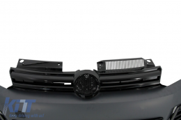 Боди комплект подходящ за VW Golf VI 6 MK6 (2008-2013) R20 Дизайн със Прагове-image-6052152