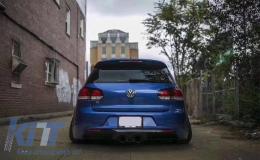 Комплект за каросерия, подходящ за VW Golf VI 6 MK6 (2008-2013) R20 Дизайн със Прагове и пълна изпускателна система Catback-image-6052229