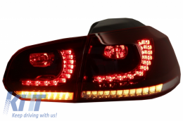 Пълен комплект за каросерия, подходящ за VW Golf VI 6 MK6 (2008-2013) R20 Дизайн с Фарове и Задни светлини Динамичен светлини за завиване-image-6052272