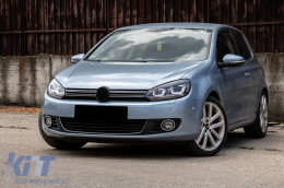 Пълен комплект за каросерия, подходящ за VW Golf VI 6 MK6 (2008-2013) R20 Дизайн с Фарове и Задни светлини Динамичен светлини за завиване-image-6084199