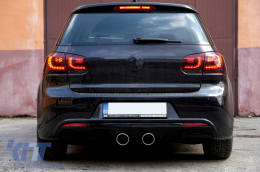 Пълен комплект за каросерия, подходящ за VW Golf VI 6 MK6 (2008-2013) R20 Дизайн с Динамичен последователно завиване на светлина дим Стъклена чаша-image-6084203