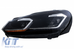 Боди комплект подходящ за VW Golf VI 6 MK6 (2008-2013) R20 Дизайн с изпускателна система-image-6052477