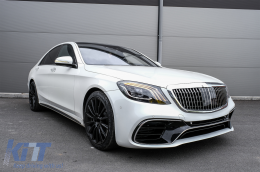 Предна Броня подходяща за Mercedes S-Class W222 Facelift (2017-up) S63 Дизайн-image-6082413