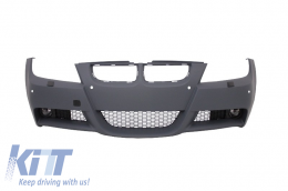 Пълен комплект за каросерия, подходящ за BMW 3 Series E90 (2005-2008) M-Technik M-Performance дизайн с Фарове Angel Eyes Черен-image-6053322