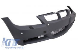 Пълен комплект за каросерия, подходящ за BMW 3 Series E90 (2005-2008) M-Technik M-Performance дизайн с Фарове Angel Eyes Черен-image-6053323