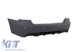 Пълен комплект за каросерия, подходящ за BMW 3 Series E90 (2005-2008) M-Technik M-Performance дизайн с Фарове Angel Eyes Черен-image-6053326