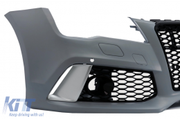 Предна Броня с допълнителен Спойлер Lip Real Carbon , подходяща за Audi A7 4G Pre-Facelift (2010-2014) RS7 Дизайн-image-6111246
