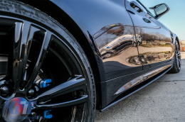 Прагове Добавка разширения за устни подходящи за BMW Серия 4 F32 Купе F33 Кабрио F36 Grand Купе M Sport Дизайн-image-6079384