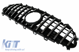 Централна решетка Подходящ за Mercedes CLS-Class C257 (2018-up) GTR Дизайн Черен Хром-image-6057645