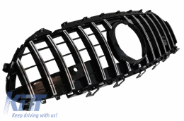 Централна решетка Подходящ за Mercedes CLS-Class C257 (2018-up) GTR Дизайн Черен Хром-image-6057646