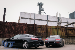 Задна дифузьор с накрайници за ауспух, подходящ за Mercedes E-Class C238 A238 AMG Спортна линия Купе Кабрио (2016-2019) E53 Нощен пакет Дизайн-image-6092120