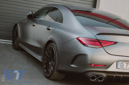 Задна дифузьор с Хром накрайници за ауспух, подходящ за Mercedes CLS-Class C257 (2018+) CLS53 Дизайн-image-6097315