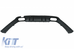 Задна дифузьор с Черен накрайници на ауспуха, подходящ за Mercedes CLS-Class C257 (2018+) CLS53 Дизайн Нощен пакет-image-6057125