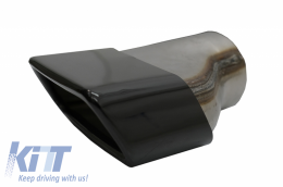 Накрайници за ауспух подходящи за BMW 5 Series G30 G31 (2017-up) F10 F11 (2010-2014) F10 F11 LCI (2015-2017) 6 Series G32 (2017-up) M-Tech Спорт Дизайн Черен-image-6057361