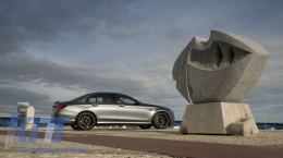 Комплект за каросерия, подходящ за Mercedes E-Class W213 (2016-2019) E63 Дизайн с Накрайници за ауспух Хром-image-6054599