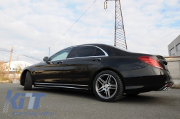 Предна Броня със Прагове, подходящи за MERCEDES S-Class W222 Facelift Long Version (2017-up) S63 Дизайн-image-6055003