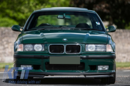 Предна Броня подходяща за BMW Серия 3 E36 (1992-1998) с капаци за Сплитери Спойлер Дизайн-image-6055842
