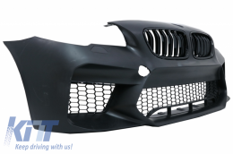 Комплект за каросерия, подходящ за BMW Серия 5 F10 (2011-2017) Броня със Прагове и два двойни Накрайници за ауспух Дизайн на M5 от Въглеродни влакна-image-6057277