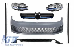 image-73-Пълен комплект за каросерия подходящ за Volkswagen Golf 7 VII (2013-2017) GTE Дизайн Синьо Edition