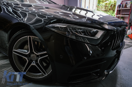 Централна решетка с дифузьор и накрайници за ауспух Подходящ за Mercedes CLS-Class C257 (2018-up) GTR CLS53 Дизайн only AMG Line Задна Броня-image-6095264