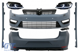 image-64-Пълен комплект за каросерия, подходящ за VW Golf 7 VII (2012-2017) С LED Фарове Последователни Динамичен Въртящи се светлини R-line Look