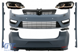 image-65-Пълен комплект за каросерия, подходящ за VW Golf 7 VII (2012-2017) С LED Фарове Последователни Динамичен Въртящи се светлини R-line Look