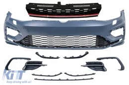 image-57-Предна Броня с централна Решетка без значка, подходяща за VW Golf 7.5 (2017-2020) R TFSI Дизайн