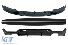 image-61-Спойлер на Предна Броня , подходящ за BMW Серия 4 F32 F33 F36 Купе Кабрио Grand Купе (2013-03.2019) със Прагове, Добавка удължения за устни и Дефузьор за задна броня Twin Double Outlet M-Performance