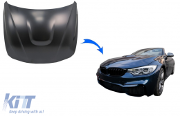 Добавки към предния капак подходящ за BMW 3 Series F30 F31 F35 (2011-2019) 4 Series F32 F33 F36 Grand Купе (2011-2019) M3 M4 Look-image-6082704