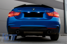Спойлер за багажник, подходящ за BMW 4 Series Купе F32 (2013-up) M4 CSL Дизайн Матово черно-image-6060296