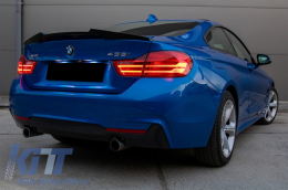 Спойлер за багажник, подходящ за BMW 4 Series Купе F32 (2013-up) M4 CSL Дизайн Матово черно-image-6060298