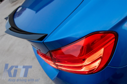 Спойлер за багажник, подходящ за BMW 4 Series Купе F32 (2013-up) M4 CSL Дизайн Piano Black-image-6060286